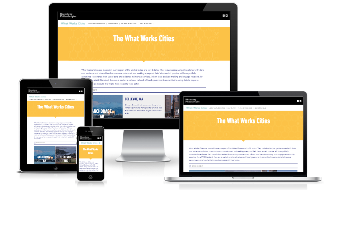 Showing Bloomberg What Works Cities Redesign